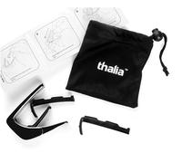 Thalia Cejilla Premium Series con acabado cromado negro y inserto vintage de nacarado