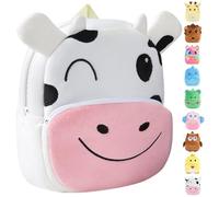 Thalopolis Mochila pequeña para niños pequeños, bonita bolsa de guardería de animales de dibujos animados para niños y niñas, mini mochila para jardín de infantes preescolar, ligera, 28 x 23 cm
