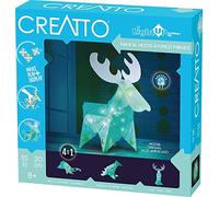 Thames & Kosmos, 03478, Creatto: Magical Moose and Forest Friends, Build up to 4 Crafting kit, Play & Display, 3D Light up Model, Ages 6+