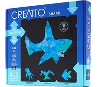 Thames & Kosmos, 03522, Creatto: Shimmer Shark & Ocean Pals, Light-Up Crafting Kit, Decor & Lamp, Shark, Octopus, Seagull & Fish, DIY Activity Kit & LED Lights, Ages 10+