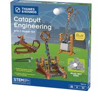 Thames & Kosmos Catapult Engineering Stem Maker Kit, construye 6 Modelos de máquinas Medievales únicas, explora la física mecánica, Incluye Bolas de Espuma seguras y proyectiles de Punta Suave,