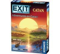 Thames & Kosmos EXIT: The Game - Adventures on Catan, juego de cartas Escape Room, juegos familiares para noche de juegos, juego de mesa para adultos y niños, para 1 a 4 jugadores, a partir de 10 años