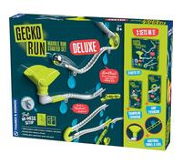 Thames & Kosmos Gecko Run Marble Run Deluxe Starter Set Carrera de mármol Vertical con Pistas Flexibles, Trucos de Bucle y trampolín, configuración rápida, sin ensuciar, Almohadillas para Orejas