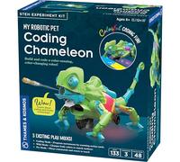 Thames & Kosmos My Robotic Pet: Kit de construcción y experimento STEM de camaleón de codificación | Robot de codificación con detección de color para niños y niñas a partir de 8 años, diversión
