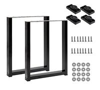 Thanaddo 2 patas de mesa de metal para muebles, para banco, marco de mesa industrial, patas de mesa para banco de bricolaje, mesas de comedor, 70 x 72 cm