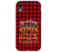 Thank ful For My Preescolar Pavos Acción de Gracias Profesor Regalos Carcasa para iPhone XR
