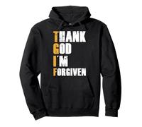 Thank God I'm Forgiven! La Mejor Camisa para Hombres para Mujeres Jesús Sudadera con Capucha