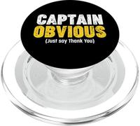 Thank You Captain Obvious PopSockets PopGrip para MagSafe