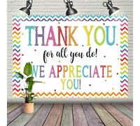 Thank You for All You Do Backdrop Congratulations Graduates Background Be Thankful to The Teacher Doctor Staff We Appreciate You Decor