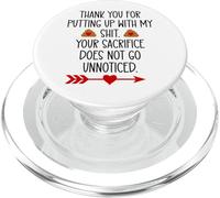 Thank You for Putting Up with My Shit Work Funny Coworker PopSockets PopGrip para MagSafe