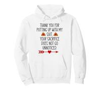 Thank You for Putting Up with My Shit Work Funny Coworker Sudadera con Capucha