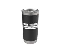 THANK YOU, HEROES/Gracias, héroes Vaso térmico de acero inoxidable de doble pared