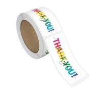 Thank You Labels -120 Pieces 1x3 Inch Self-Adhesive Roll