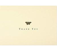 Thank You Notes Gold Butterfly (Note Card Series)