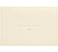 Thank You Notes Gold/cream (Note Card Series)