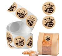 Thank You Stickers For Packaging | 500-Piece Creative Decor Solutions Decal Roll | Effortless Application Thank You Sealing Stickers,for Restaurant School Classroom OfficeTeacher Student