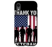 Thank You Veterans Bandera Desgastada Orgullo Día de Carcasa para iPhone XR