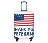 Thank You Veterans - Fundas de equipaje de viaje para veteranos - Fundas protectoras elásticas para maletas de 18 a 32 pulgadas, Negro -, CH