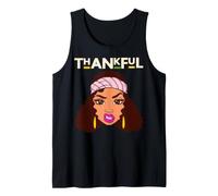 Thankful Black Girl Magic Melanin Mujer Black Queen Girls Camiseta sin Mangas