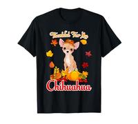 Thankful For My Chihuahua Thanksgiving Pumpkin Fall Camiseta