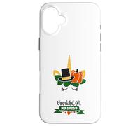 Thankful For My Daddy - Unicornio de Acción de Gracias para niñas Carcasa para iPhone 16 Plus