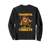 Thankful For My Little Turkeys Funny Thanksgiving Family Sudadera
