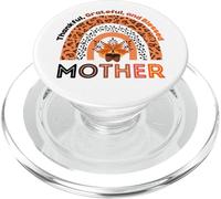 Thankful Grateful & Blessed Mother Calabaza Leopardo Arco Iris PopSockets PopGrip para MagSafe
