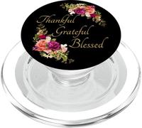 Thankful Grateful Blessed - Women & Girls Christian Faith PopSockets PopGrip para MagSafe