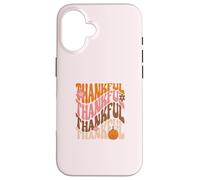 Thankful Love Fall Thanksgiving Retro Aesthetic Carcasa para iPhone 16