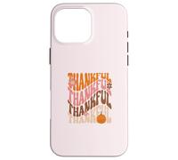 Thankful Love Fall Thanksgiving Retro Aesthetic Carcasa para iPhone 16 Pro MAX