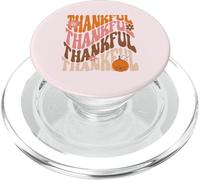 Thankful Love Fall Thanksgiving Retro Aesthetic PopSockets PopGrip para MagSafe