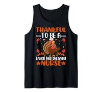 Thankful To Be A Labour and Delivery Nurse Thanksgiving Camiseta sin Mangas