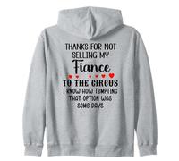 Thanks for Not Selling My Fiance to The Circus Bride & Groom Sudadera con Capucha