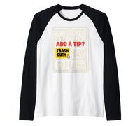 Thanks For Riding with Dad Add A Tip Chores Funny Dad Humor Camiseta Manga Raglan