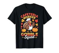 Thanksgiving Cafeteria Worker Gobble Squad Turkey Fun Camiseta