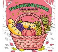 Thanksgiving Coloring Book: Bold Thanksgiving Illustrations For Easy Coloring