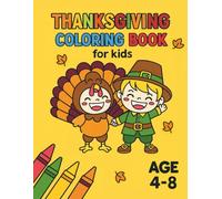 THANKSGIVING coloring book for kids: Fun and Easy Fall Coloring Pages for Kids Ages 4-8