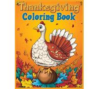 Thanksgiving Coloring Book: Turkey Standing on Giant Acorn Coloring Pages