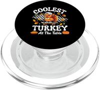 Thanksgiving Coolest Turkey at Table Boys Girls Kids PopSockets PopGrip para MagSafe