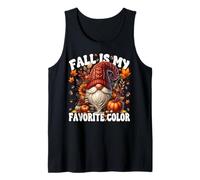 Thanksgiving GNOME For Women & Men Fall Is My Favorite Color Camiseta sin Mangas