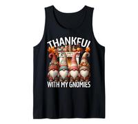 Thanksgiving Gnomes For Women Thankful with My Gnomies Camiseta sin Mangas