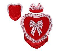 Thanksgiving Goose Outfit - Love Heart Design Costume Clothes, 23inch Love Heart Decorative Statue For Front Porch, Statue Goose Outfits With Hat For Valentines Day Holiday Outdoor Yard Lawn Patio