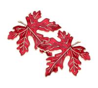 Thanksgiving Lapel Boutonniere Pins Safety Brooches for Women Clothes Metal Brooch Suit Pin Alloy Red