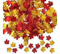 Thanksgiving Leaves Confetti - 2x2cm Interactive Fall Confetti Decoration | Autumn Leaves Table Decor |15g Fall Autumn Party Table Sequin Scatter For Wedding Birthday Halloween Party Decoration