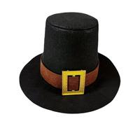 Thanksgiving Pilgrim Top Hat - Adjustable Cosplay Costume Headwear, Novelty Party Cap Accessory For Men Women Teens Adults Events | Fall Celebration Styling, Festive Family Entertainment, Holiday Cost