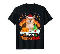Thanksgiving Shiba Inu Happy Christmas Shiba Inu Thanksmas Camiseta