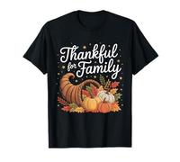Thanksgiving Thankful for Family Autumn Blessings Camiseta