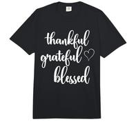 Thanksgiving Thankful Grateful Blessed Thankful Comfort Colors Adult Heavyweight T-Shirt