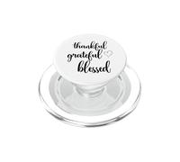 Thanksgiving Thankful Grateful Blessed Thankful PopSockets PopGrip para MagSafe