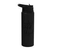 Thanksgiving Thankful Grateful Blessed Thankful Stainless Steel Insulated Water Bottle